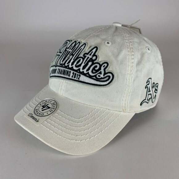 Oakland Athletics Womens White 47 Brand 2012 Spring Training Strapback Hat New - Picture 1 of 6